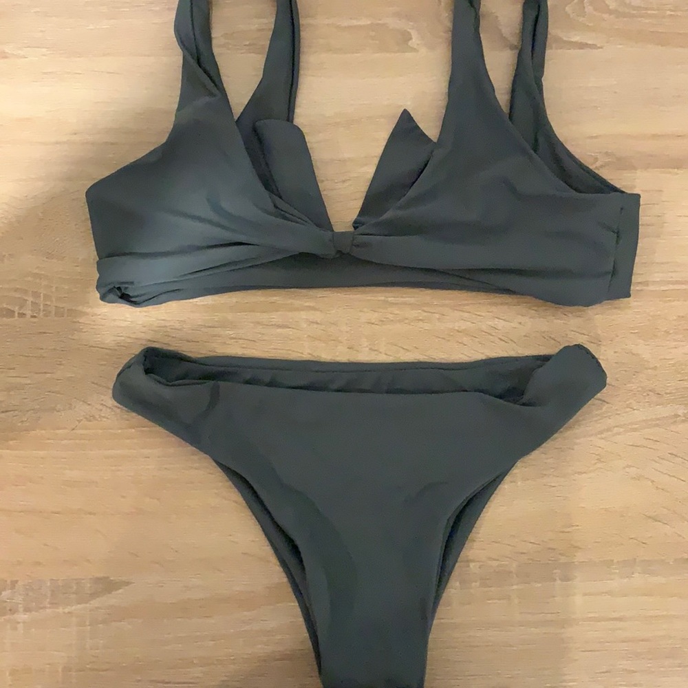 greenish bikini